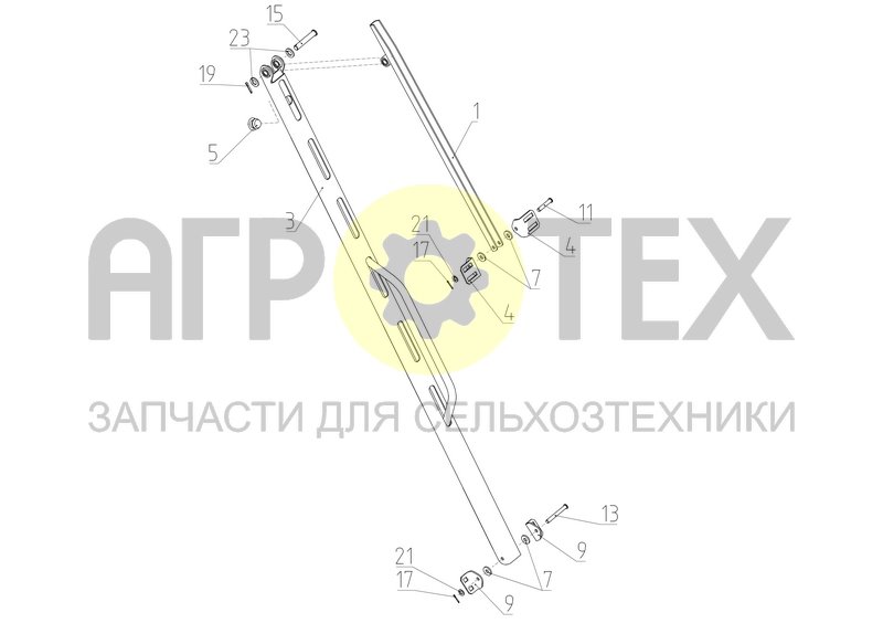 Чертеж Рычаг блокировки (161.56.16.600)